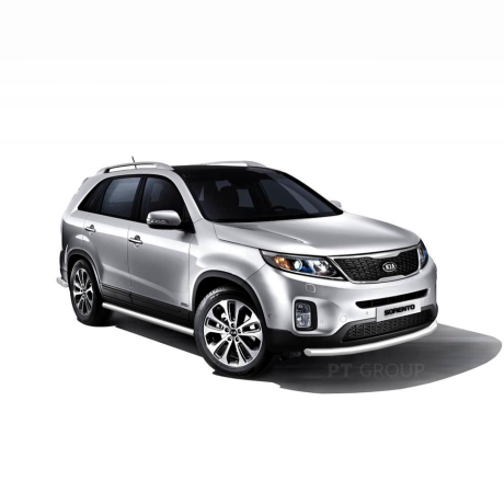Защита переднего бампера одинарная d63мм (НПС) KIA Sorento (2014-2020 г.в.) купить недорого с доставкой в Великие-Луки