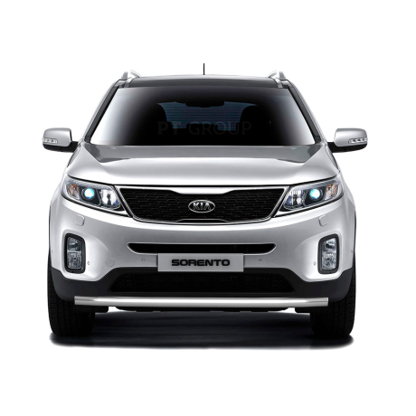 Защита переднего бампера одинарная d63мм (НПС) KIA Sorento (2014-2020 г.в.) купить недорого с доставкой в Великие-Луки